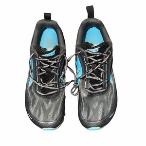Altra Superior Trail Running Shoes Women’s 9.5 Black Blue Zero Drop FootShape